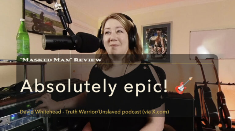 Order Of The One Masked Man reaction video premiere featuring Rob Kainz and Kelly Mellage
